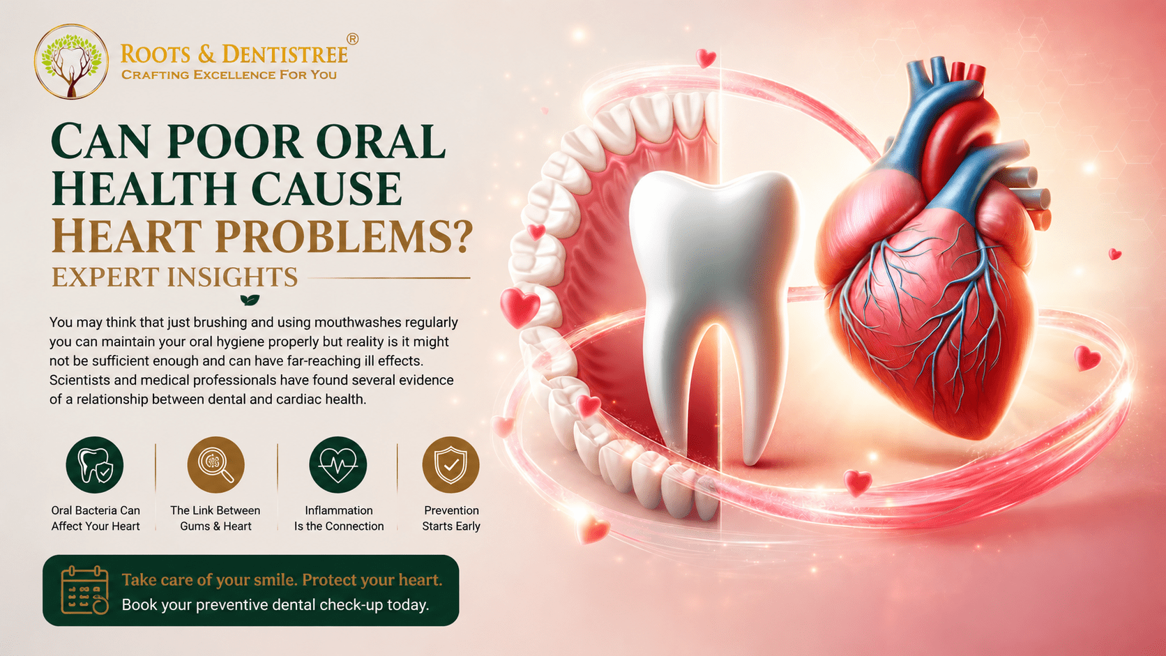 CARDIAC & ORAL HEALTH RELATIONSHIP @ ROOTS & DENTISTREE