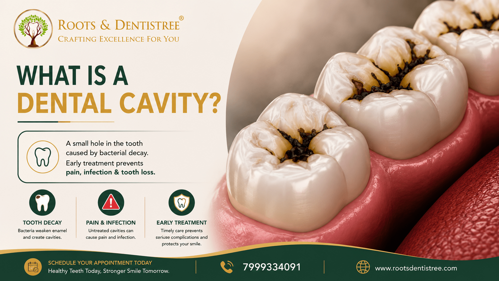 WHAT IS DENTAL CAVITY@ ROOTS & DENTISTREE