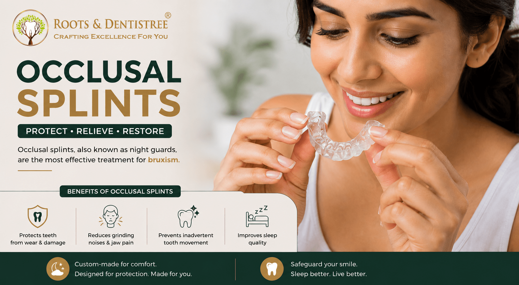 OCCLUSAL SPLINTS@ ROOTS & DENTISTREE