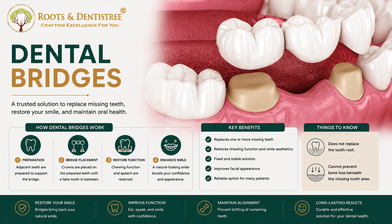 Dental Bridge@ ROOTS DENTISTREE