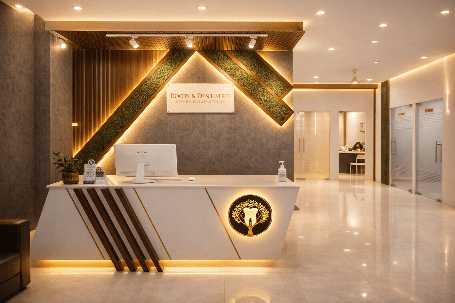 RECEPTION AREA 2@ ROOTS & DENTISTREE