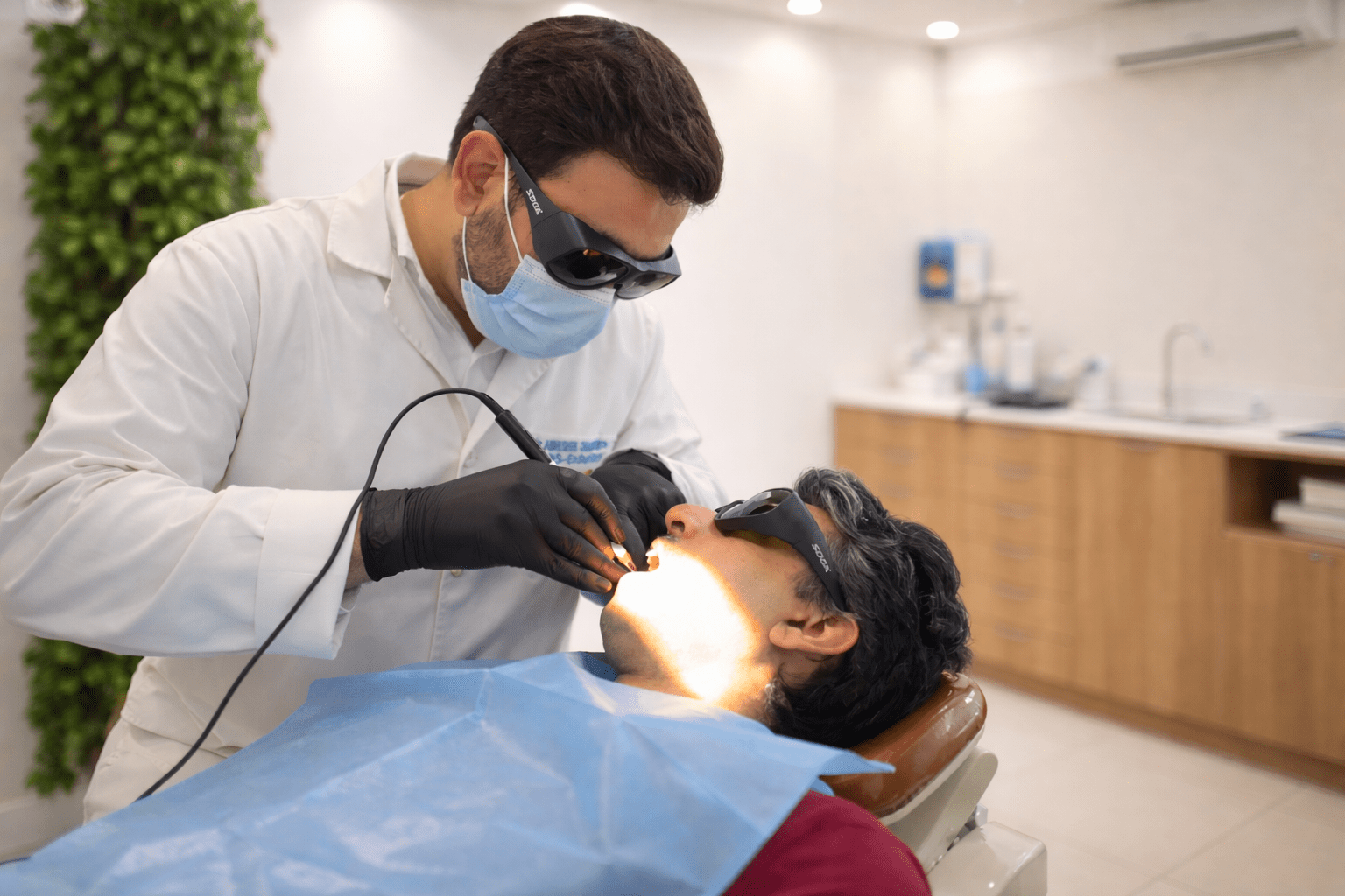 Dr. ABHISHEK Performing LASER RCT