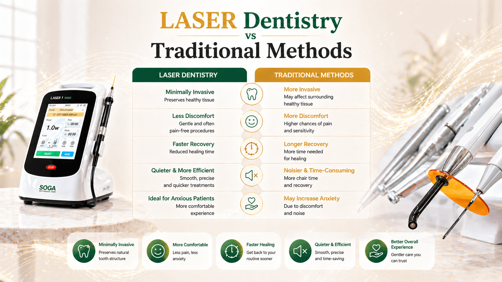 LASER vs TRADITIONAL DENTISTRY @ ROOTS & DENTISTREE