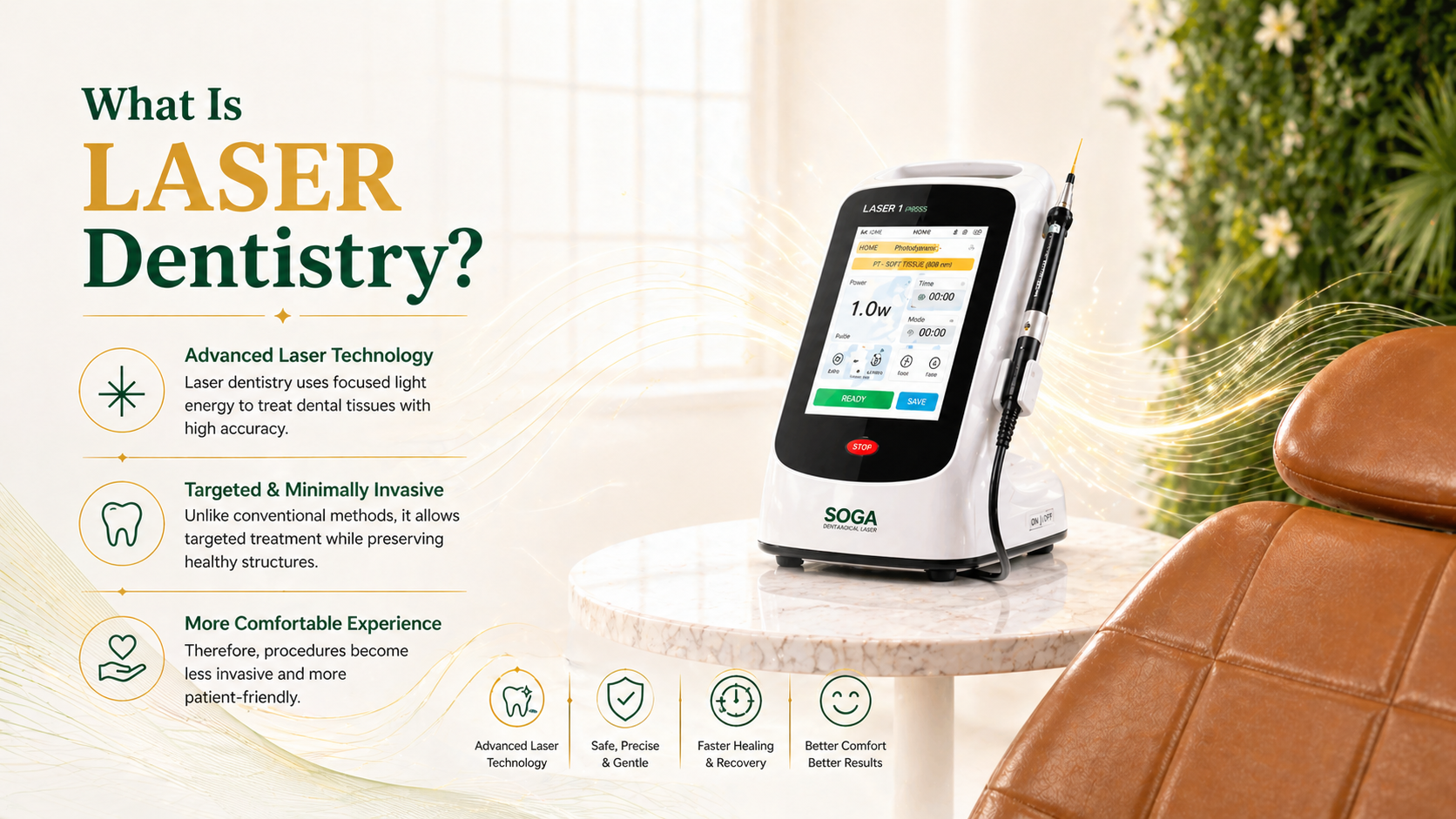 What is LASER Dental Treatment @ ROOTS & DENTISTREE