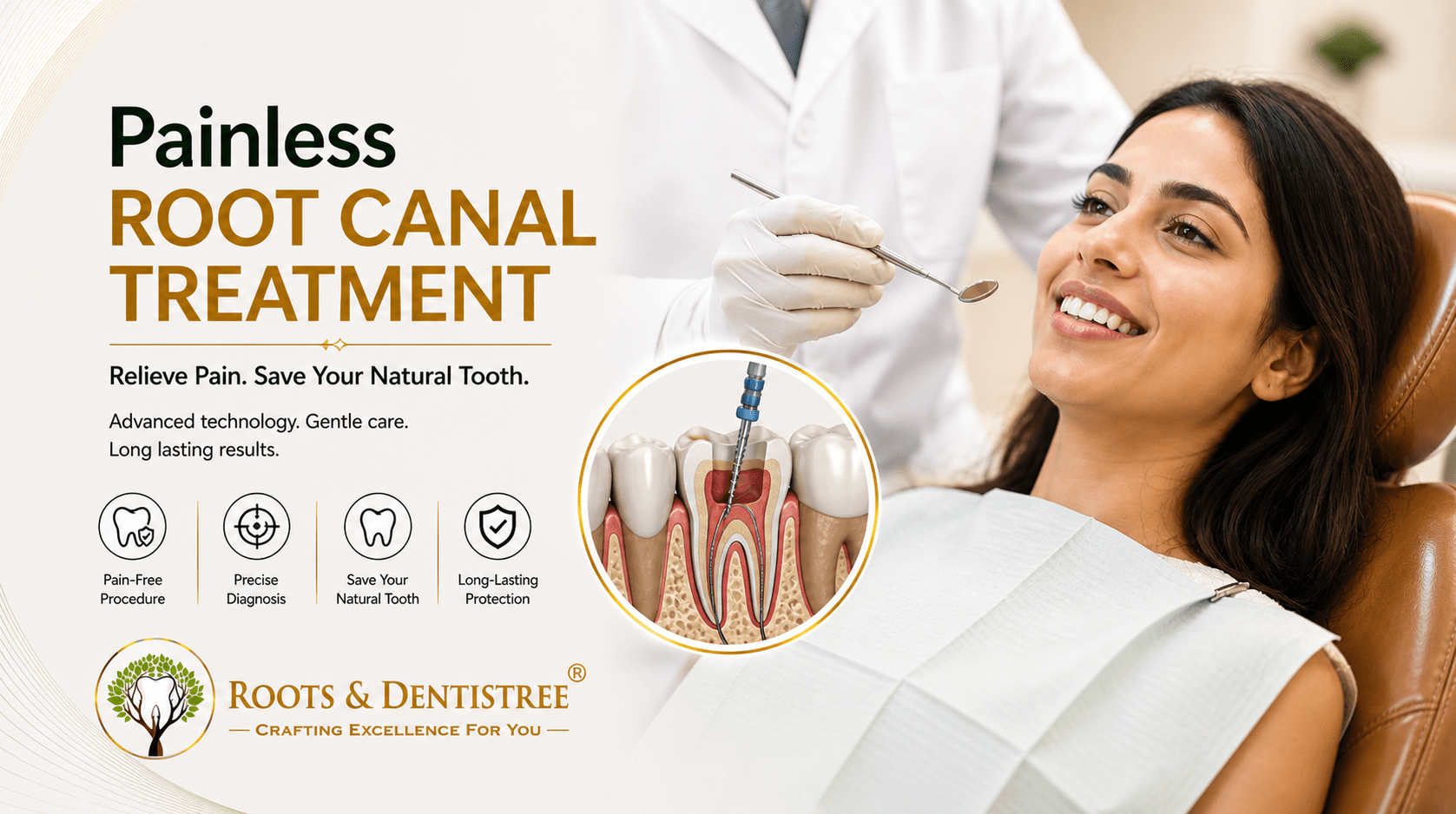 Best Painless RCT @ ROOTS & DENTISTREE