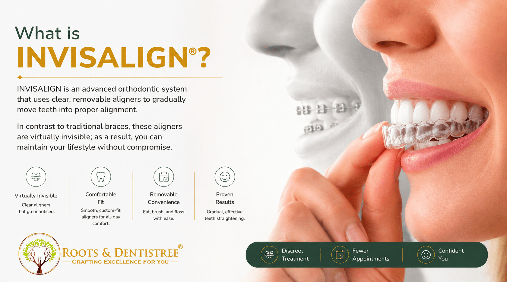 What is Invisalign @ ROOTS & DENTISTREE