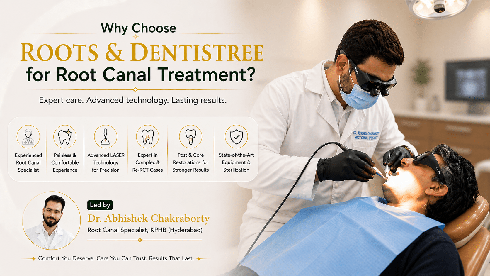 WHY CHOOSE RCT @ ROOTS & DENTISTREE