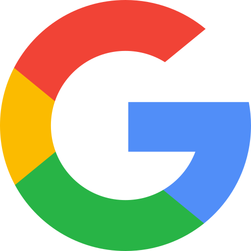 Google logo: the multicolor 'G' circular icon on transparent background